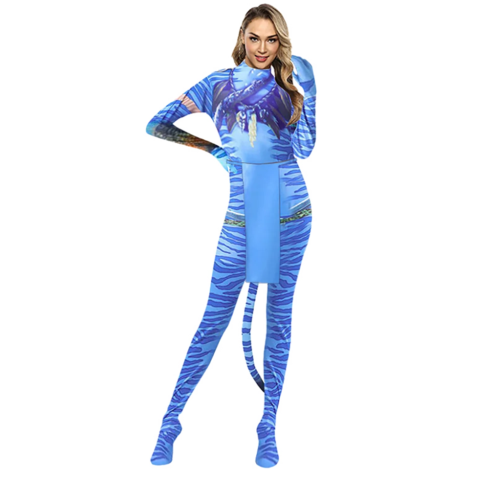 Avatar Alien Bodysuit – The Way of Water Jumpsuit for Halloween Cosplay