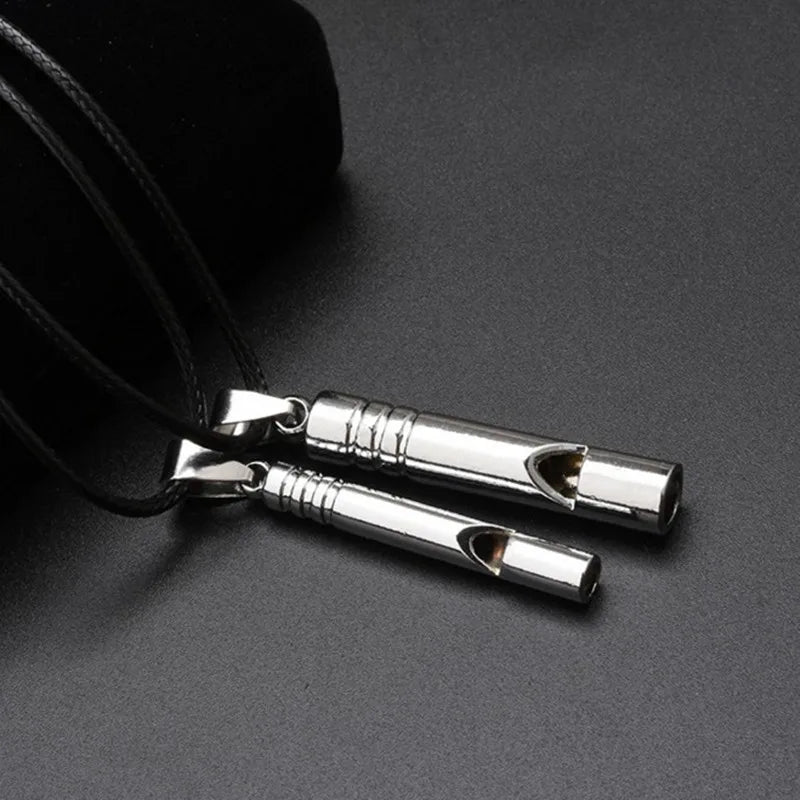 Titanium Emergency Whistle – Loud Keychain Tool for Outdoor Survival