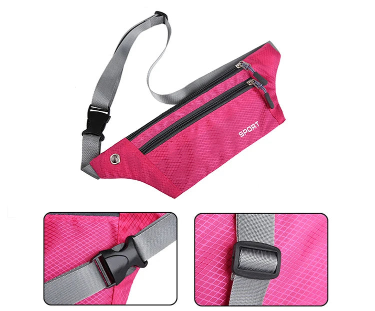 Nylon Waist Bag – Multifunction Chest Pack for Running Travel and Sports