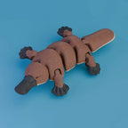3D Printed Flexible Shark Figurine – Articulated Animal Ornament for Decor