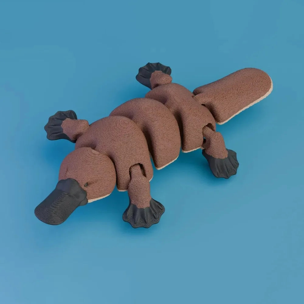 3D Printed Flexible Shark Figurine – Articulated Animal Ornament for Decor