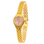 Gold Plated Quartz Bracelet Watch – Elegant Analog Timepiece for Women