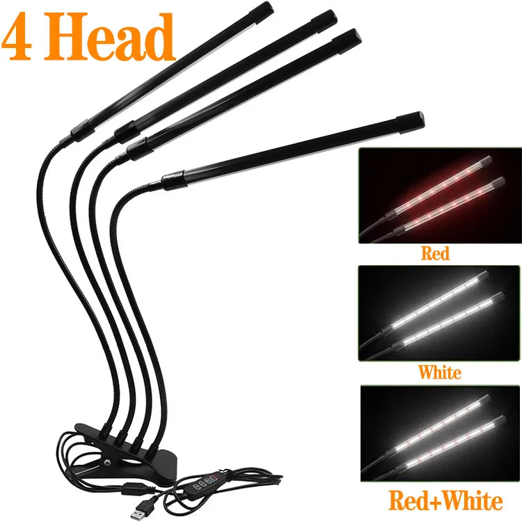 LED Clip Grow Light – Full Spectrum Lamp for Indoor Plant Seed Starting