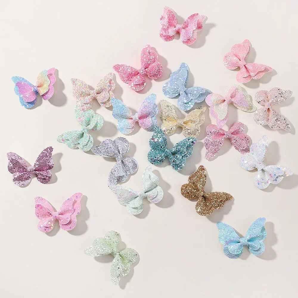 Sequined Butterfly Hair Clips – Cute Decorative Bows for Toddler Hairstyles