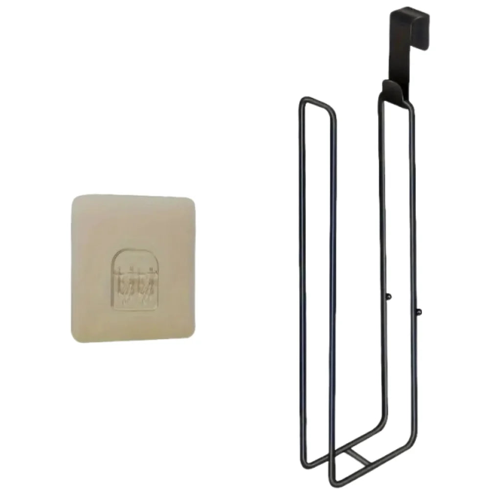 Wall Mounted Paper Towel Holder – Adhesive Bathroom Kitchen Organizer