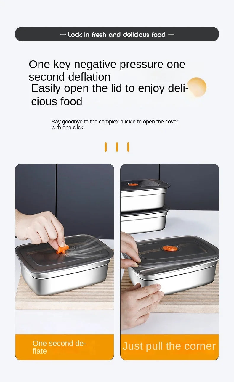 316 Stainless Steel Bento Box – Leak-Proof Food Container for Camping Lunch