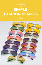Double Bridge Aviator Sunglasses – Alloy Frame Gradient Lenses for Unisex Fashion
