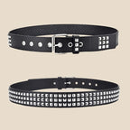 Punk Pyramid Rivet Belt – Metal Studded Hardware for Unisex Y2K Fashion