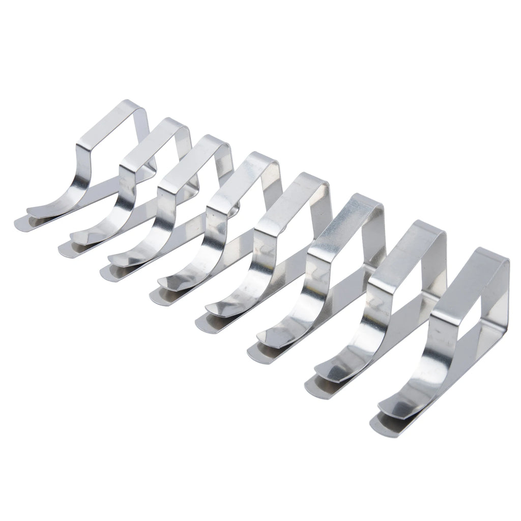 Triangle Tablecloth Clips – Stainless Steel Holders for Party and Picnic