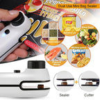 USB Rechargeable Mini Heat Sealer – Portable Handheld Plastic Bag Resealer