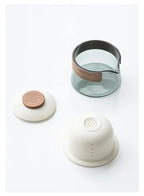Portable Travel Tea Set – Ceramic Teapot and Cups for Camping