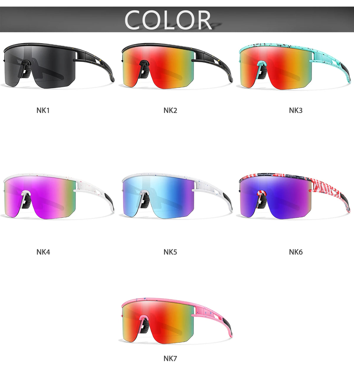 Kids Sport Cycling Sunglasses – UV400 Youth Eyewear for Outdoor Bike Baseball
