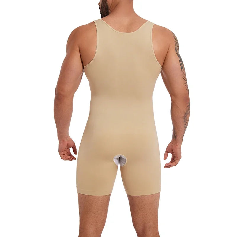 Compression Bodysuit – Slimming Tummy Control Vest for Men Body Shaping