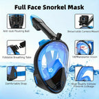 Full Face Snorkel Mask – Anti-Fog Panoramic View for Diving and Swimming