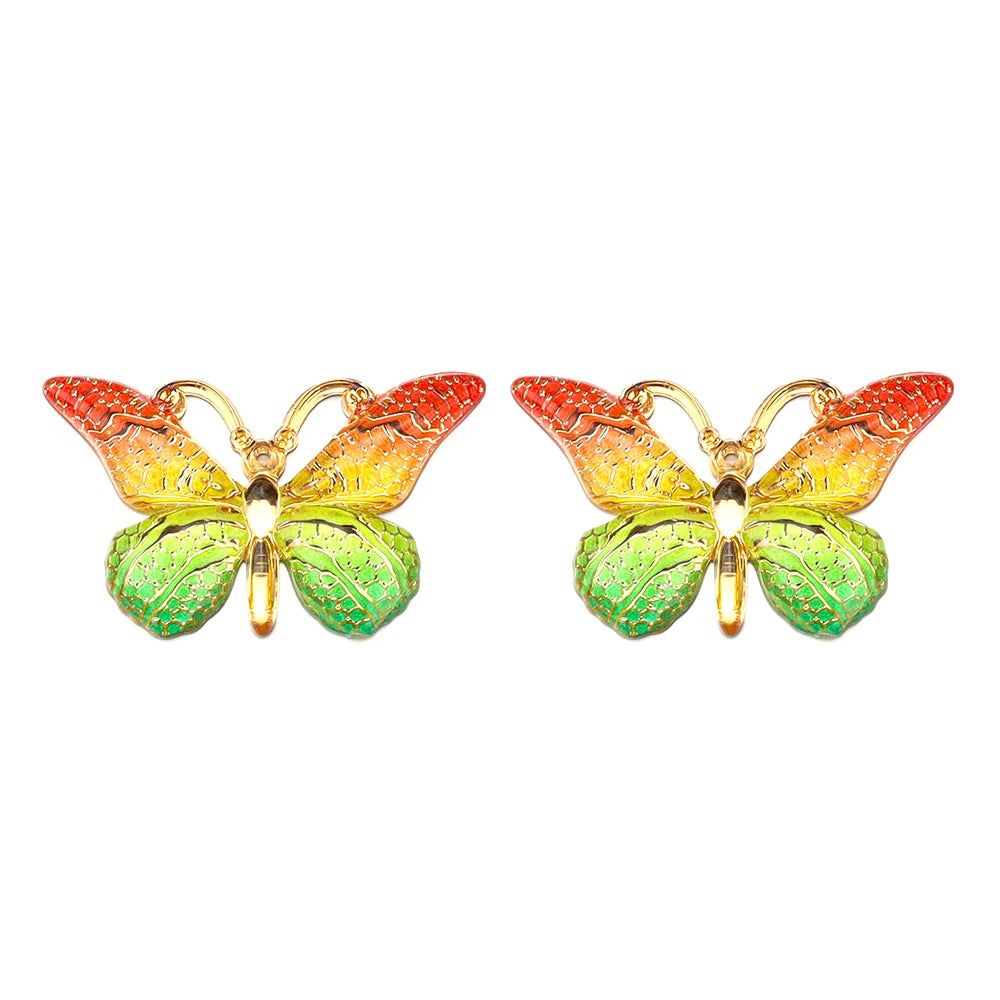 Acrylic Butterfly Beads – 25x38mm Gradient Charms for DIY Jewelry Making