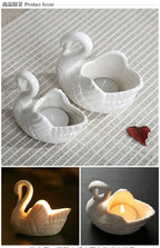Swan Shaped Ceramic Pot – Multi-function Decor for Jewelry and Candy