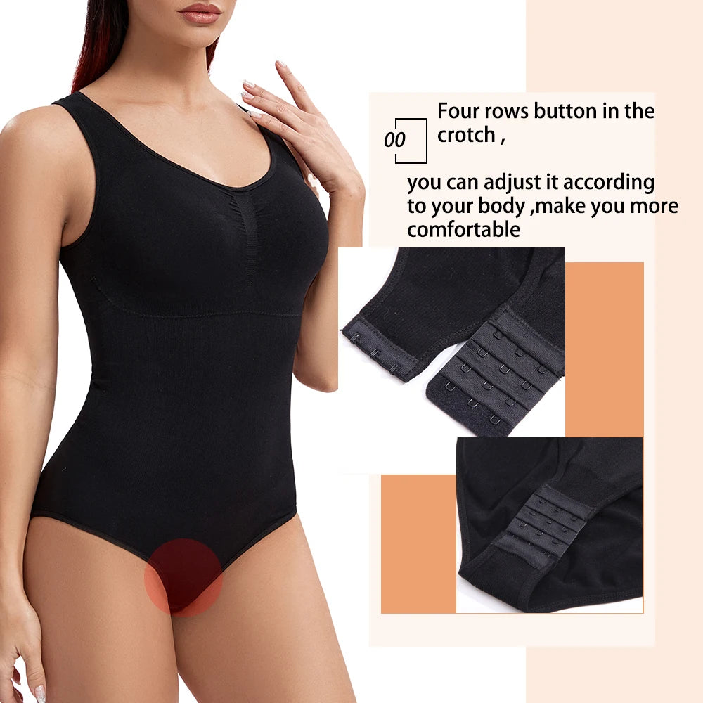Tummy Control Shapewear Bodysuit – Slimming Waist Trainer for Women Fajas