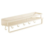 Corner Suction Storage Rack – Wall-Mounted Shelf for Bathroom Organization