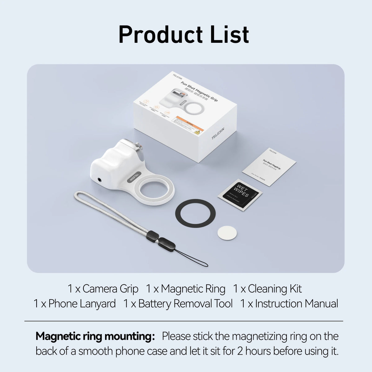 Magnetic Phone Camera Grip – Ergonomic Handheld Stabilizer for Content Creation