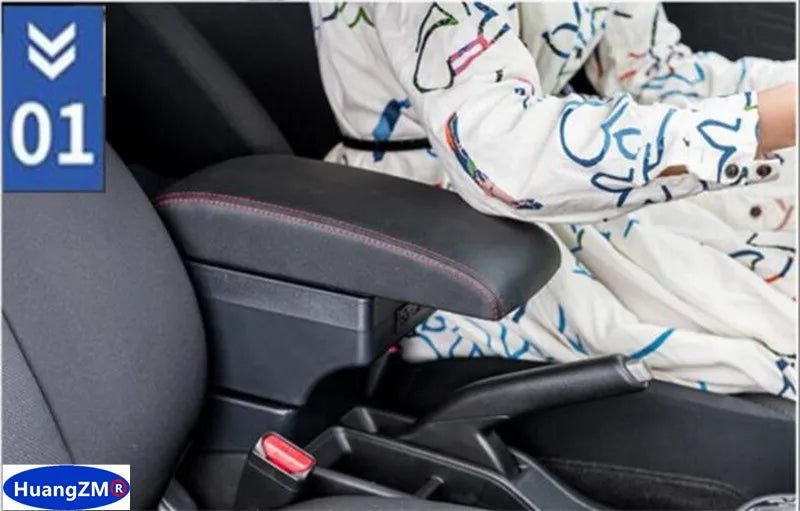 Center Console Armrest Box – Storage Organizer for Peugeot 208 and 2008