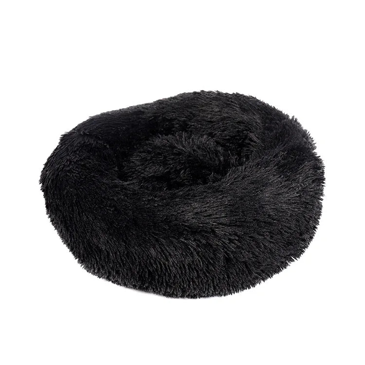 Round Plush Pet Bed – Soft Warm Sleeping Mat for Large Dogs and Cats
