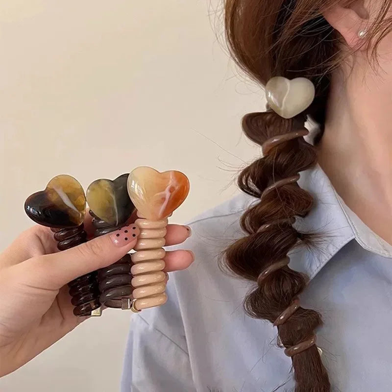 Bubble Braid Headband – Phone Cord Hair Coil for Ponytail Styling