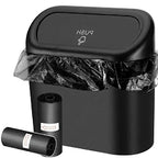 Leak-Proof Car Trash Can – Compact Waste Bin with Garbage Bags for Auto Interior