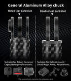 Carbon Fiber Helmet Extension Arm – Selfie Mount for GoPro and Insta360