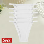 Cotton Low Rise Briefs – Metal Ring Hollow Panties for Women M-2XL