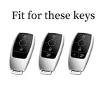 Transparent TPU Car Key Case – Protective Shell for Mercedes Benz Models