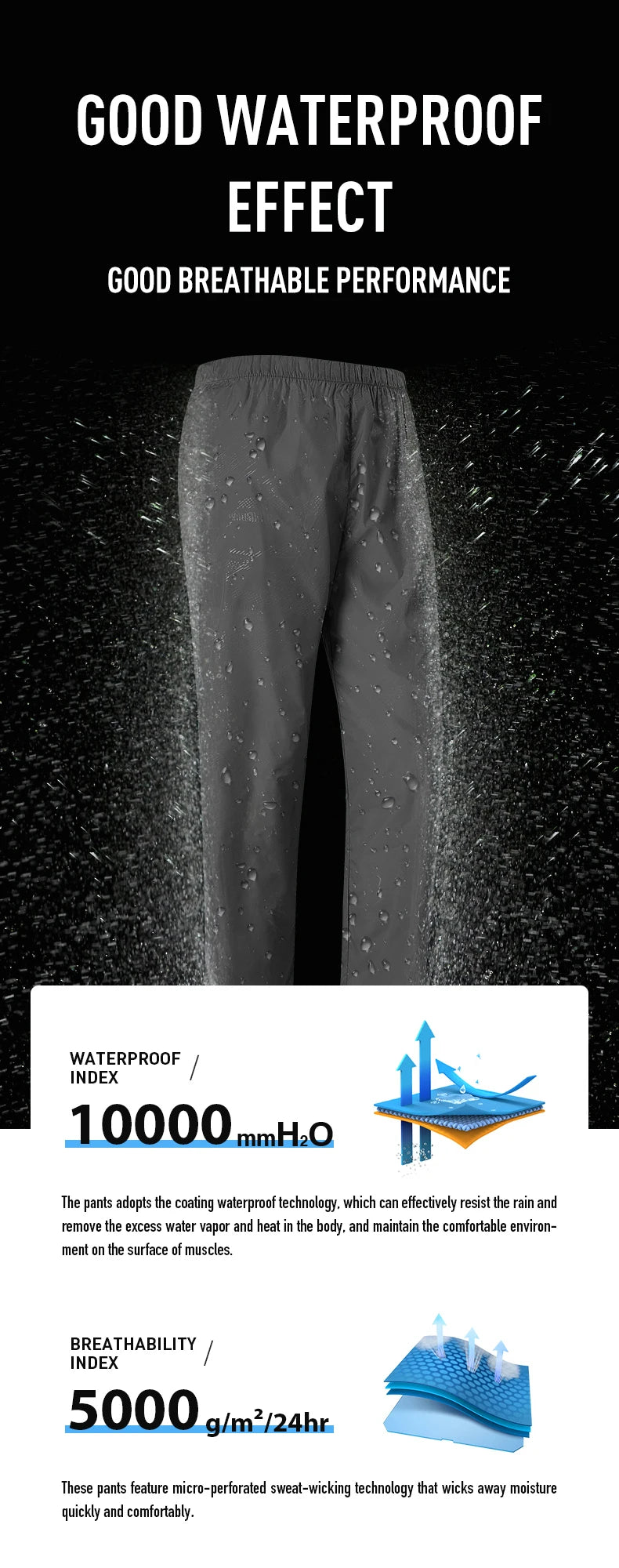 Waterproof Hiking Pants – Quick Dry Outdoor Trousers for Camping and Climbing