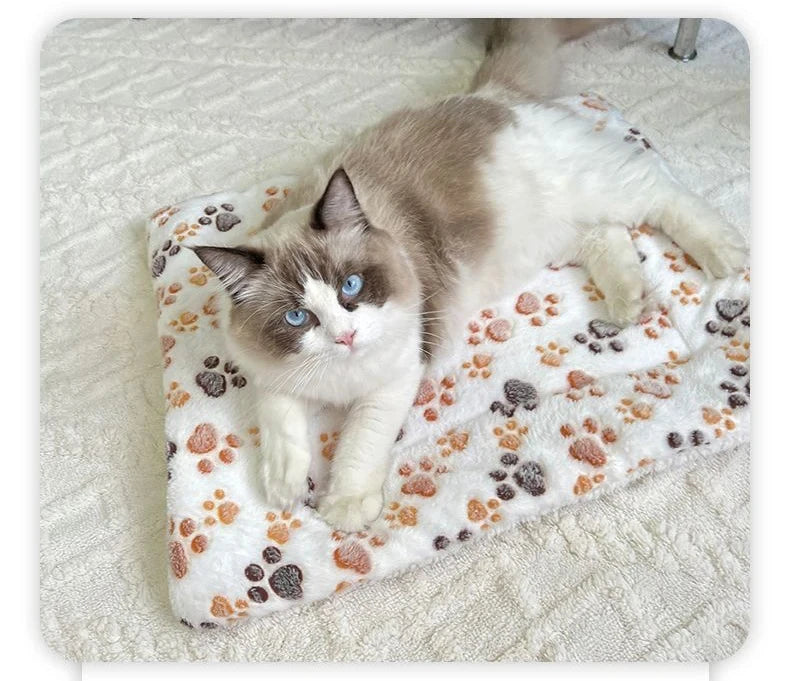 Flannel Pet Sleeping Mat – Warm Winter Cushion for Small and Large Dogs