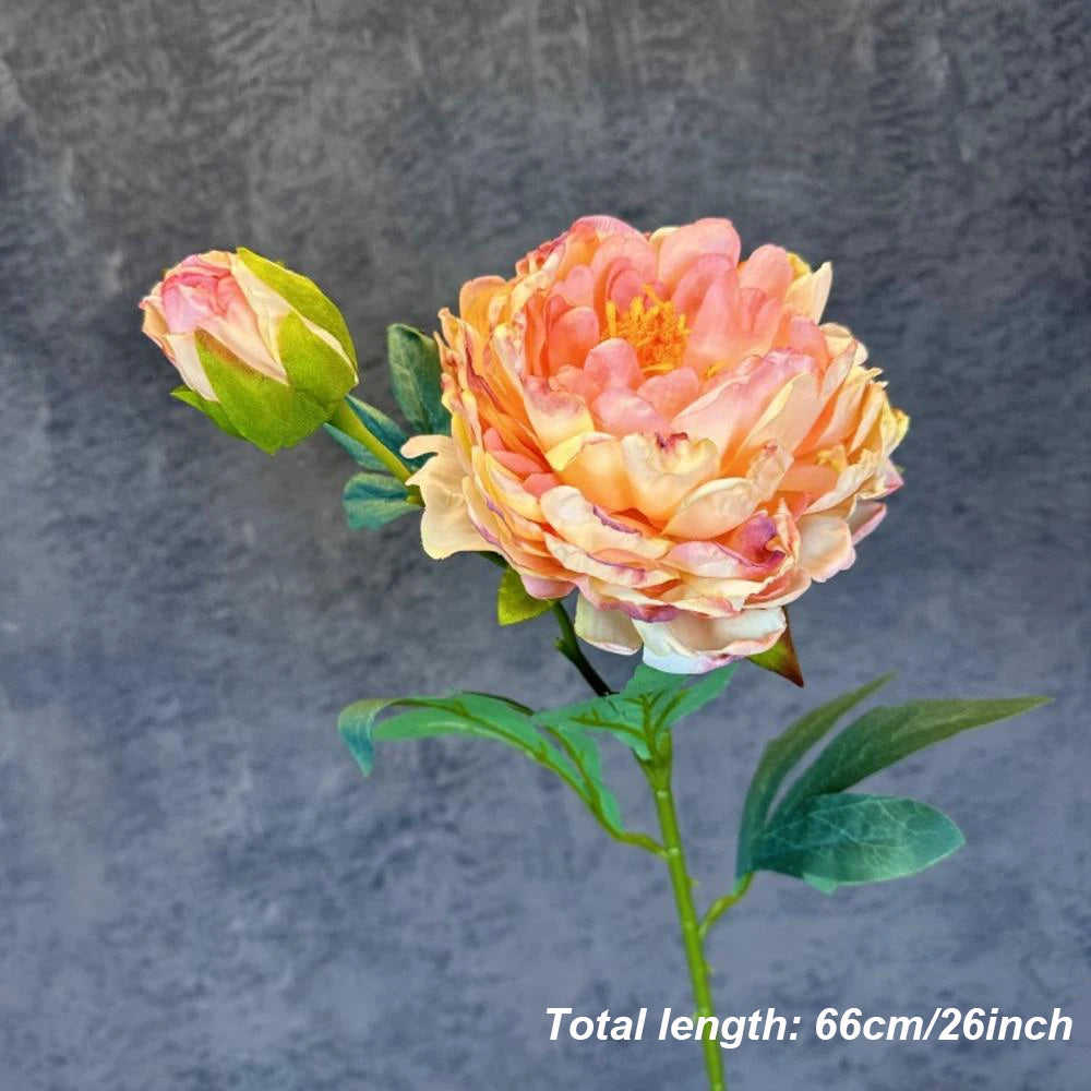 Large Silk Peony Bouquet – Realistic Artificial Flowers for Home Wedding Decor