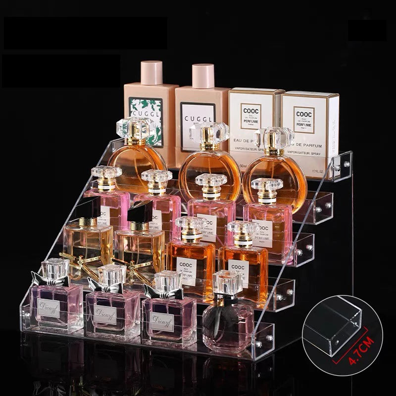 Acrylic Display Stand – Tiered Shelf for Nail Polish Perfume and Cosmetics