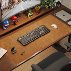 Large PU Suede Desk Mat – Waterproof Non-slip Pad for Gaming Setup