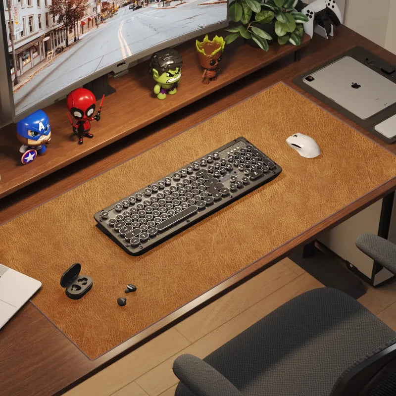 Large PU Suede Desk Mat – Waterproof Non-slip Pad for Gaming Setup