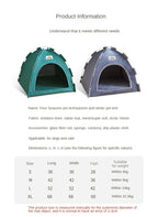 Foldable Pet Tent – Breathable Cooling House for Indoor and Outdoor Use