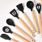 Silicone Kitchen Utensil Set – Non-Stick Cooking Tools for Home Chefs