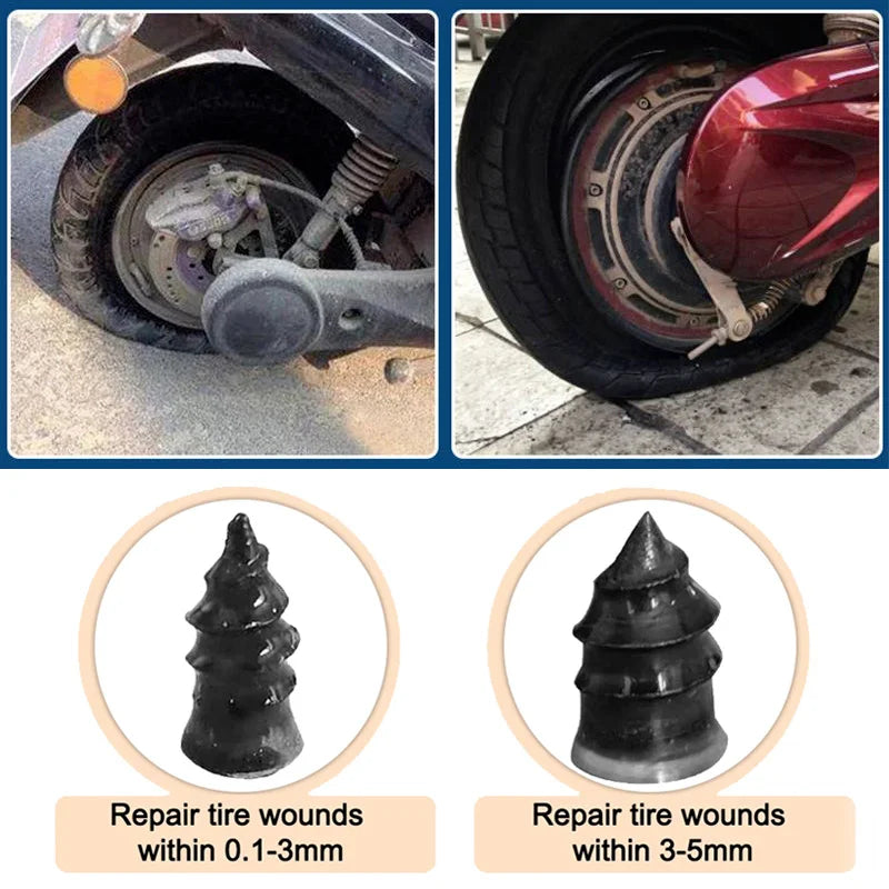 Vacuum Tyre Repair Nails – Tubeless Puncture Screws for Car and Motorcycle