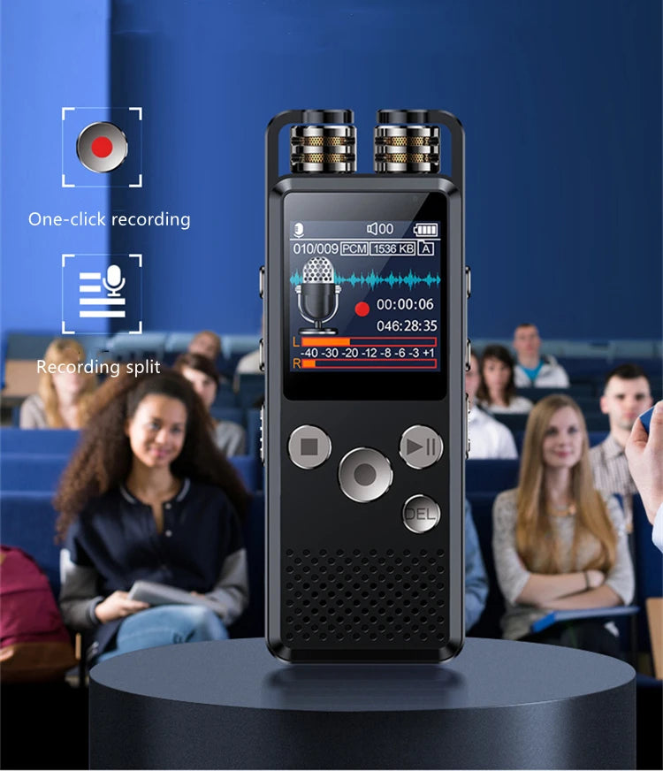 Digital Voice Recorder – Stereo PCM Dictaphone for Meetings and Transcription