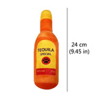 Plush Beer Bottle Dog Toy – Squeaky Chew Toy for Interactive Play