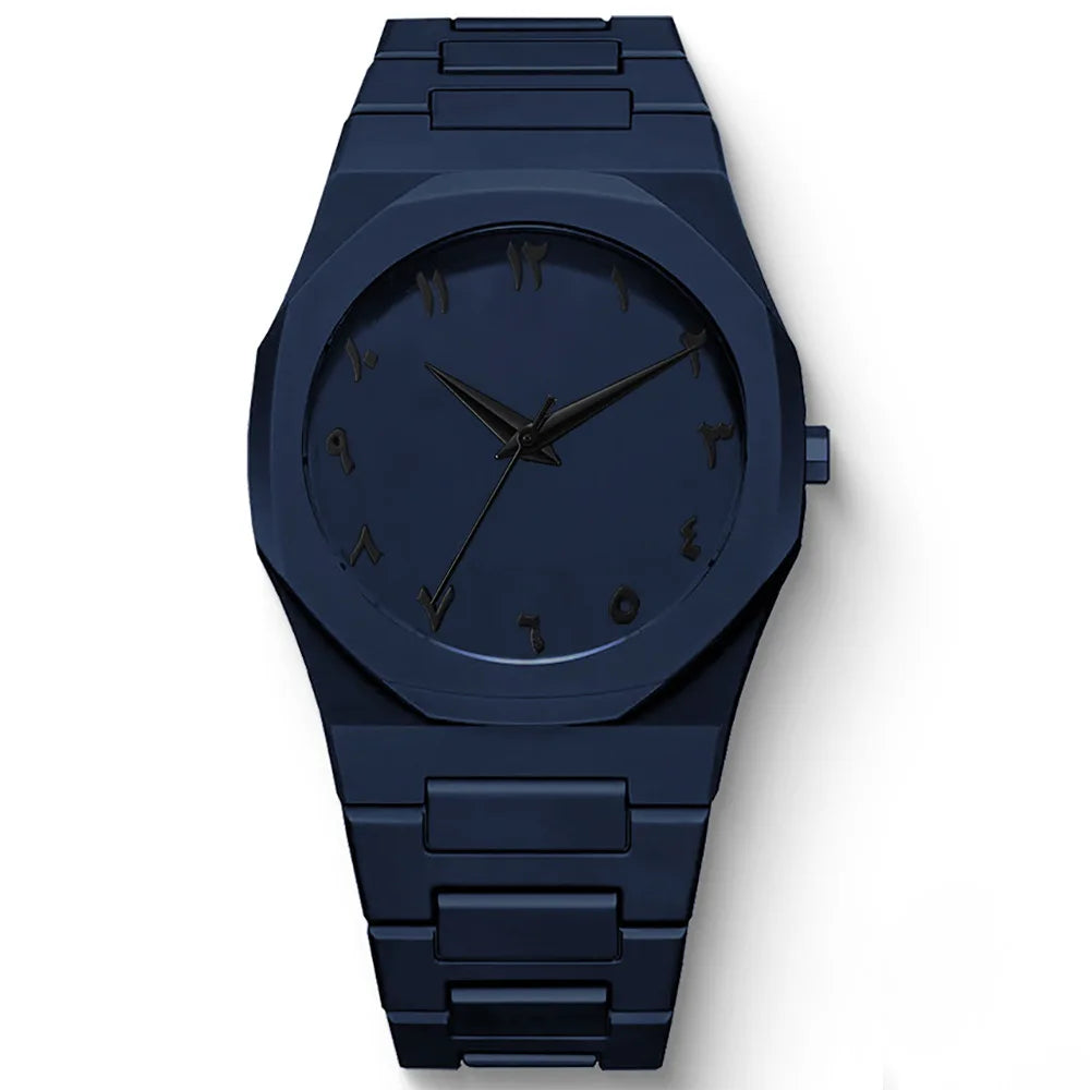 Minimalist Men's Quartz Watch – Arabic Numeral Dial for Casual Daily Wear