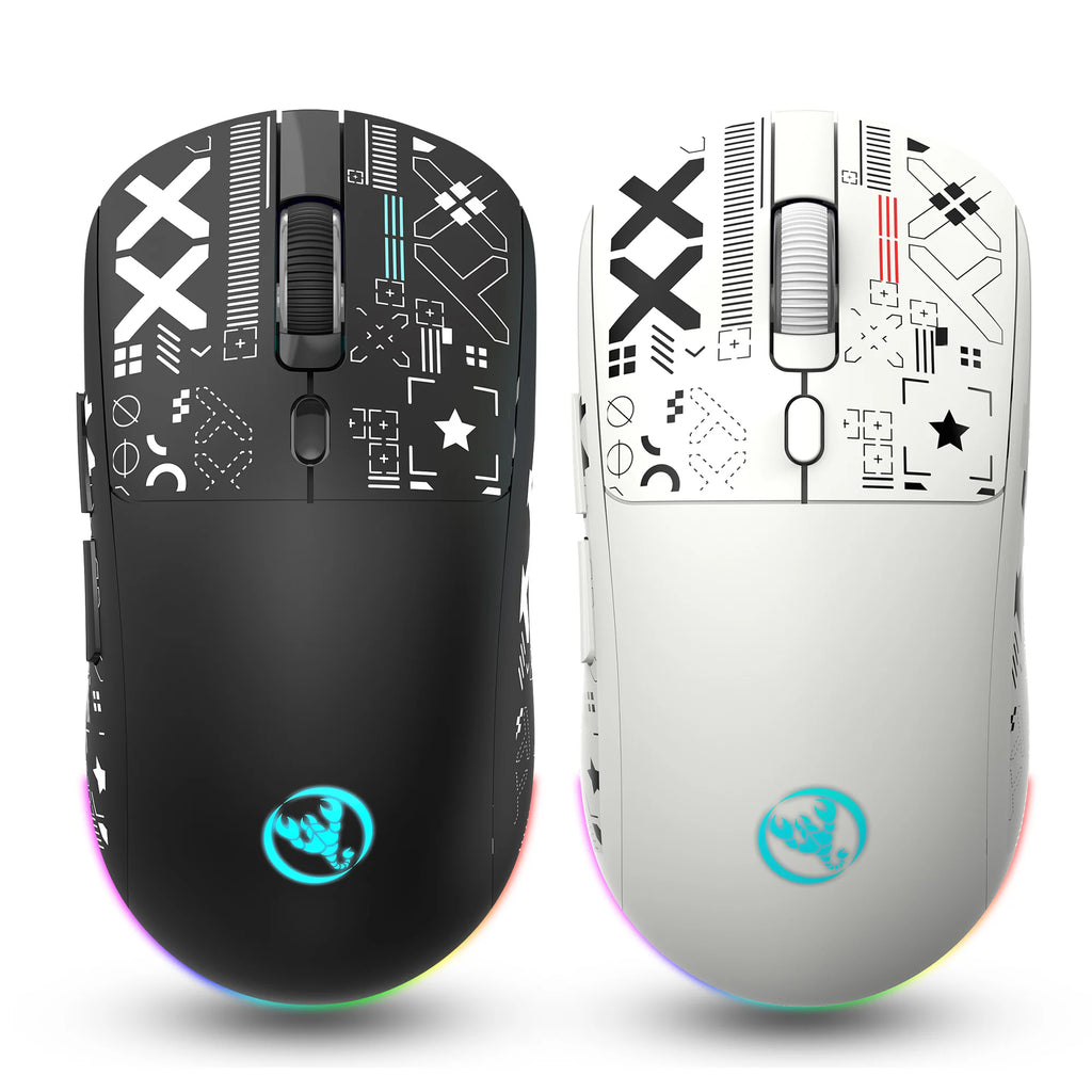 Wireless Gaming Mouse – Rechargeable RGB Ergonomic Silent Optical Mouse for Laptop