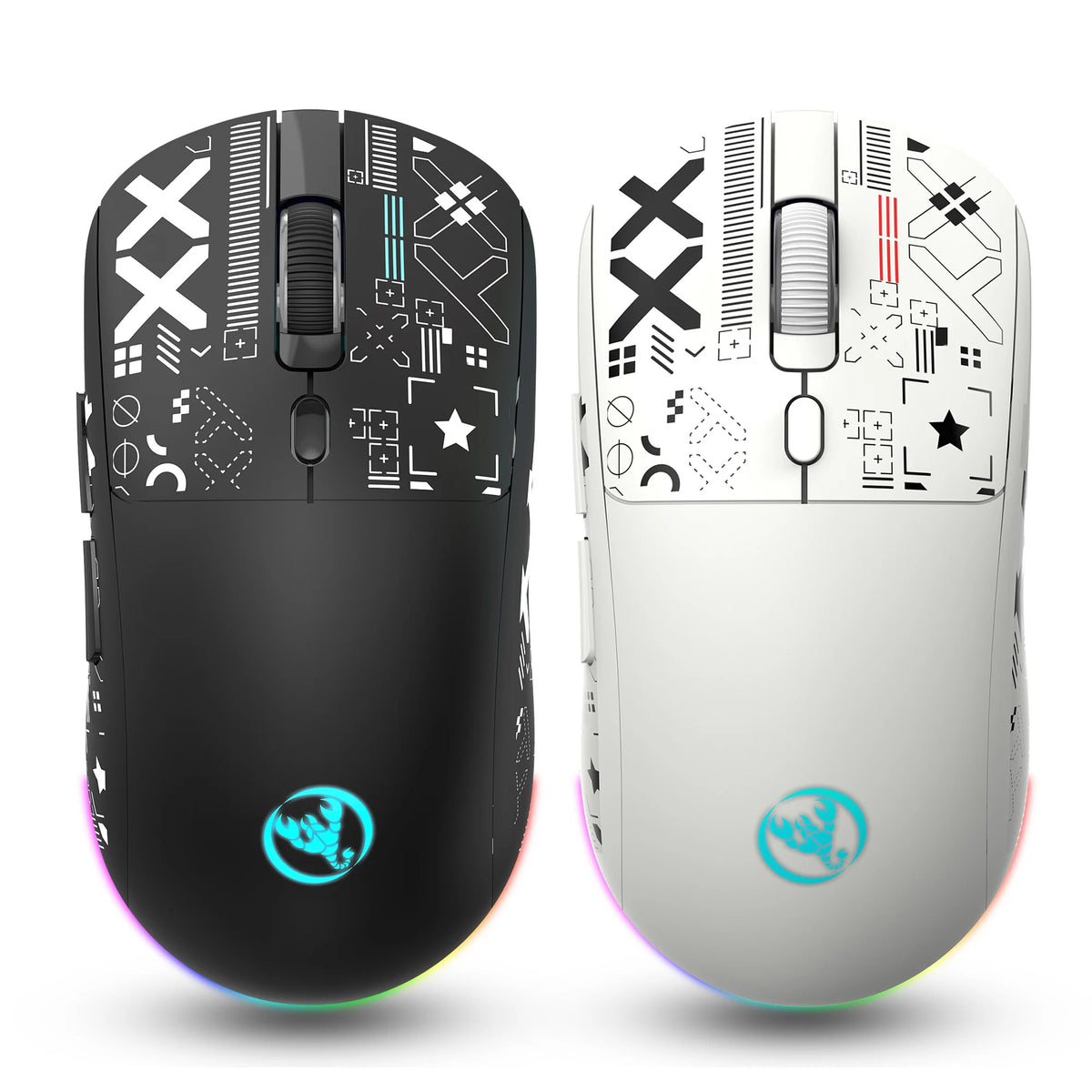 Wireless Gaming Mouse – Rechargeable RGB Ergonomic Silent Optical Mouse for Laptop
