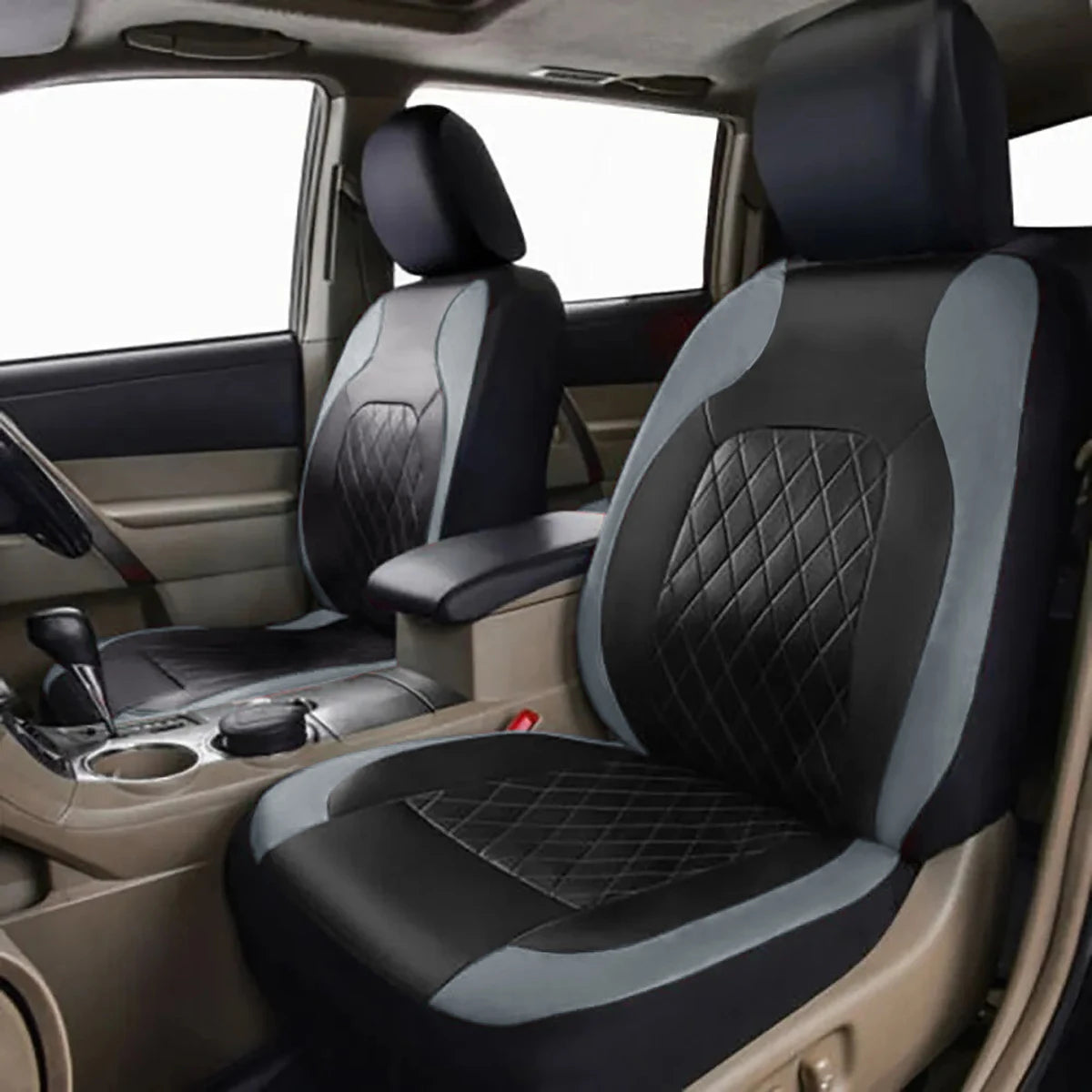 Waterproof PU Leather Car Seat Cover – All Season Full Coverage for SUV Sedan