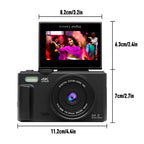 4K Digital Camera – 64MP Vlogging Compact with Flip Screen for Photography
