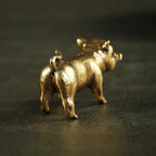 Pure Brass Pig Figurine – 3.3cm Chinese Zodiac Statue for Home Decor