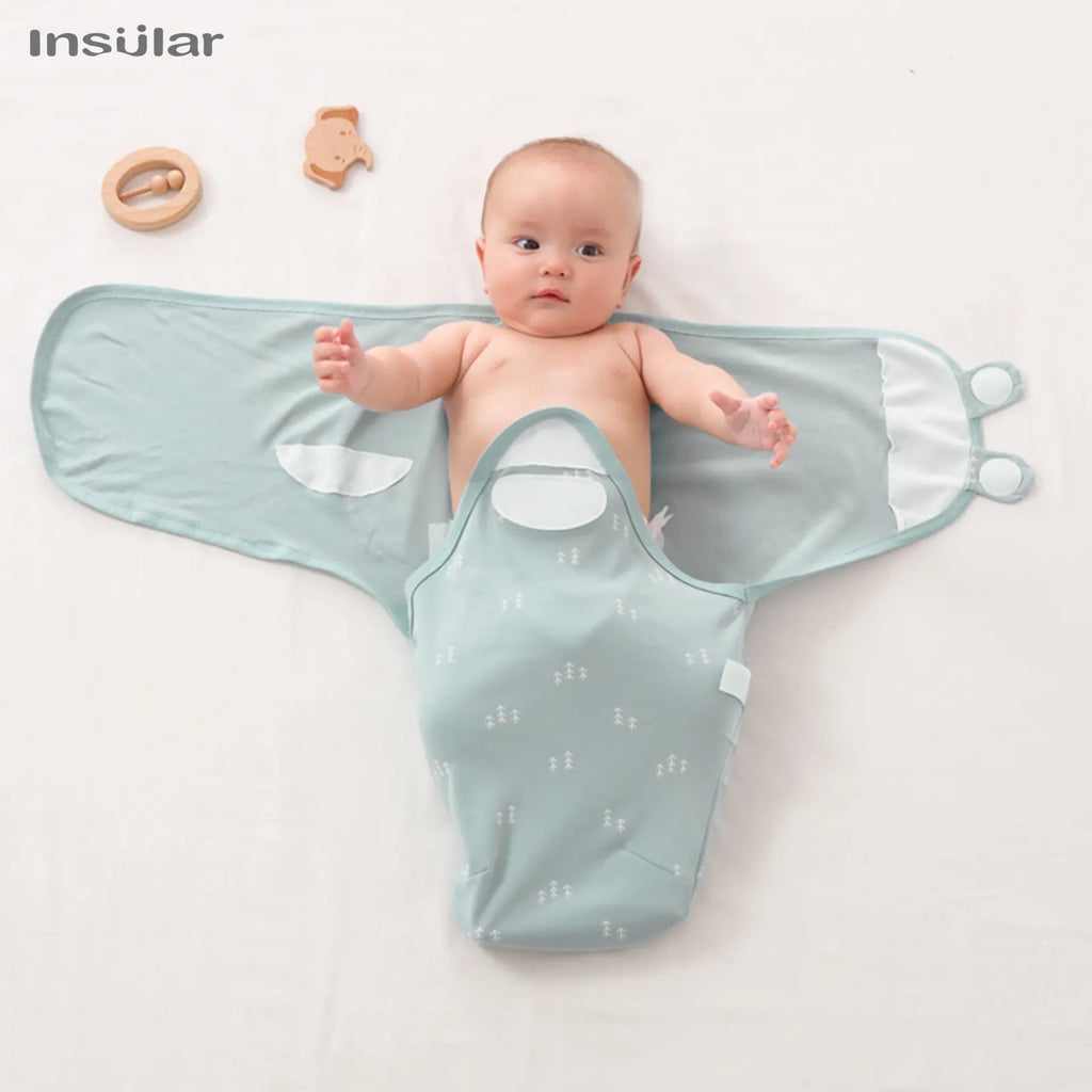 Cotton Baby Sleeping Bag – Anti-Shock Swaddle Wrap for Newborn Sleep