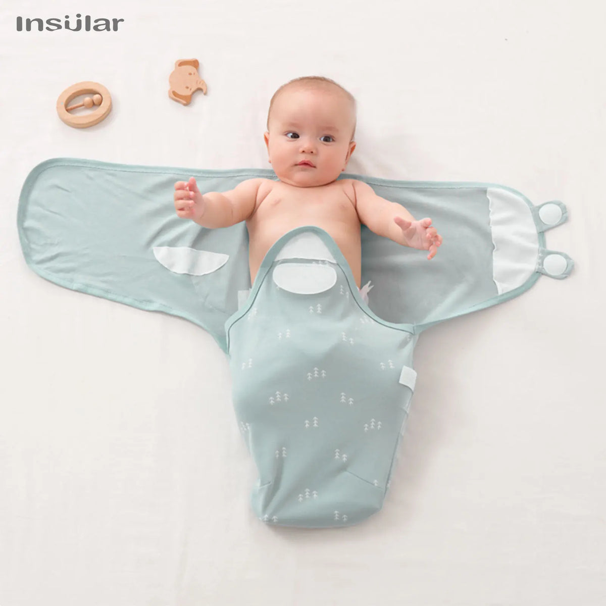 Cotton Baby Sleeping Bag – Anti-Shock Swaddle Wrap for Newborn Sleep