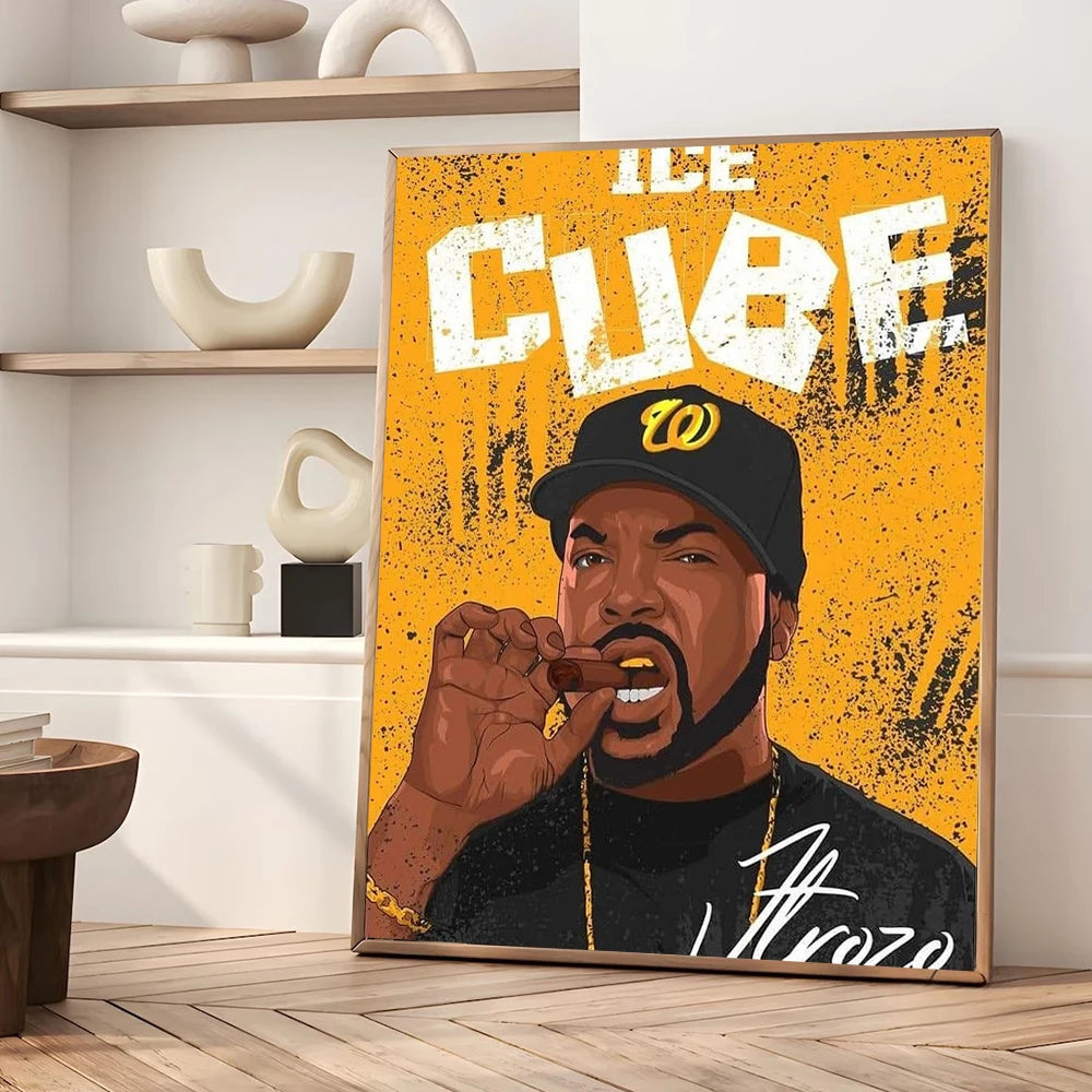 Hip Hop Canvas Wall Art – Notorious BIG and Tupac Poster for Home Decor